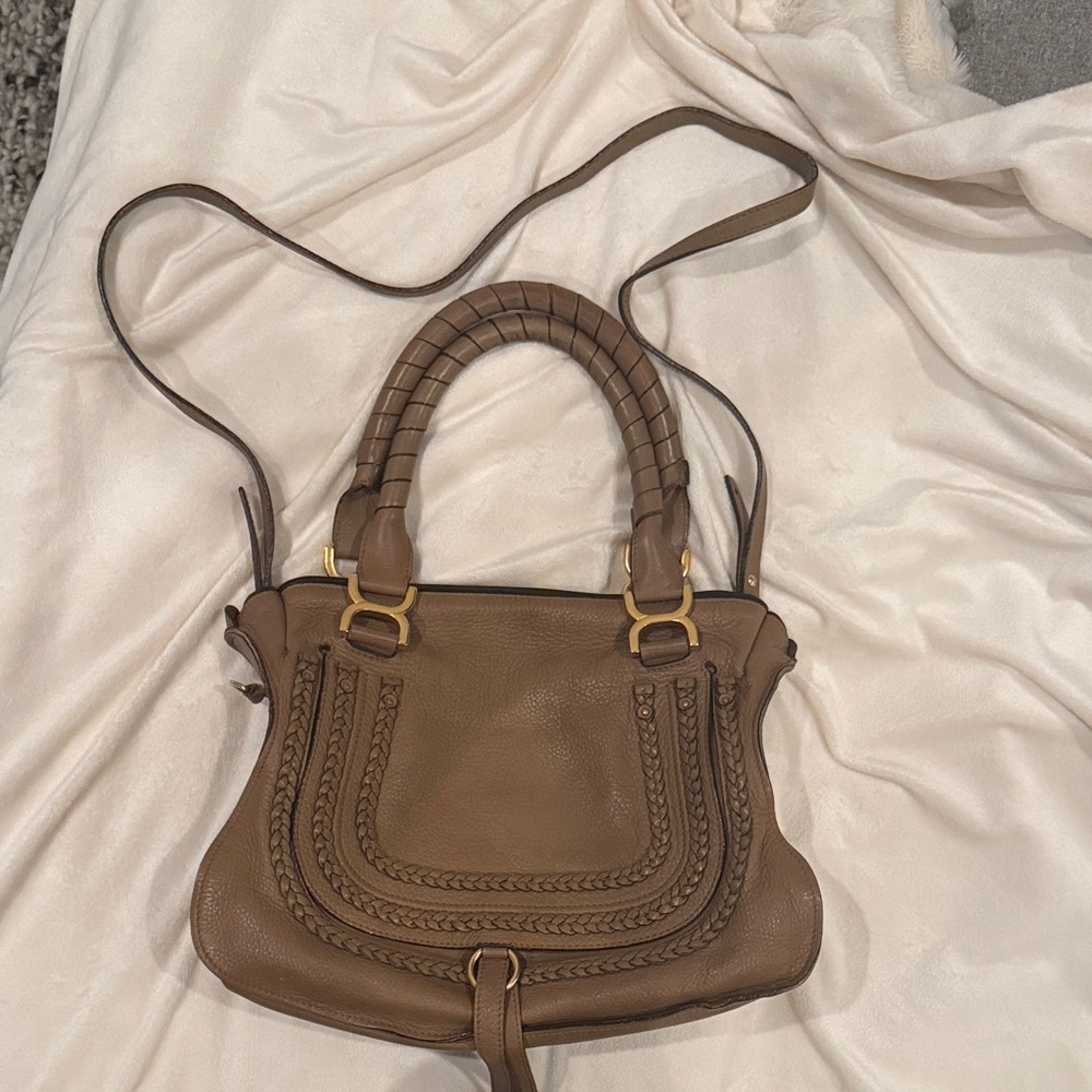 Chloe Marcie Bag with Gold Accents